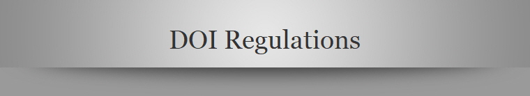 DOI Regulations